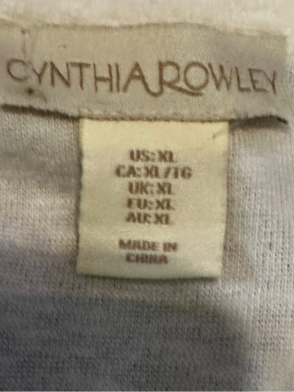Cynthia Rowley Cream V-Neck Polo TerryClothTop size xL - Picture 7 of 13